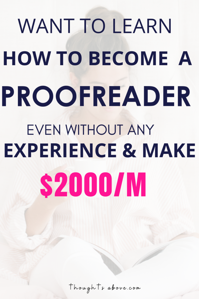 How To Become A Freelance Proofreader For Beginners (Online) - Thoughts ...