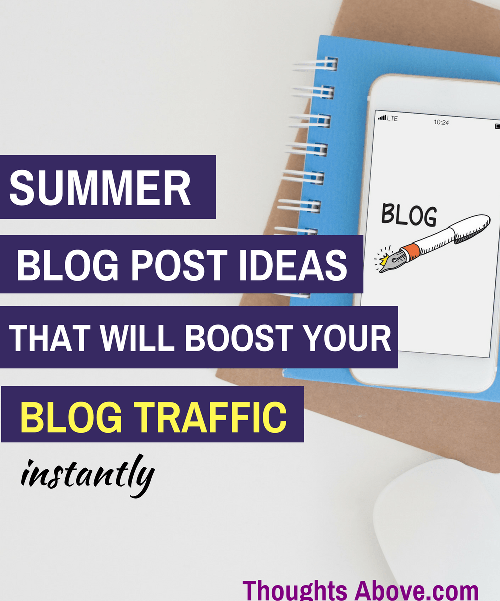 What an awesome article with over 50 summer blog post ideas. I'm sure this blog post ideas list will boost my traffic during the summer season. I'm saving this pin for later./Blog traffic tips