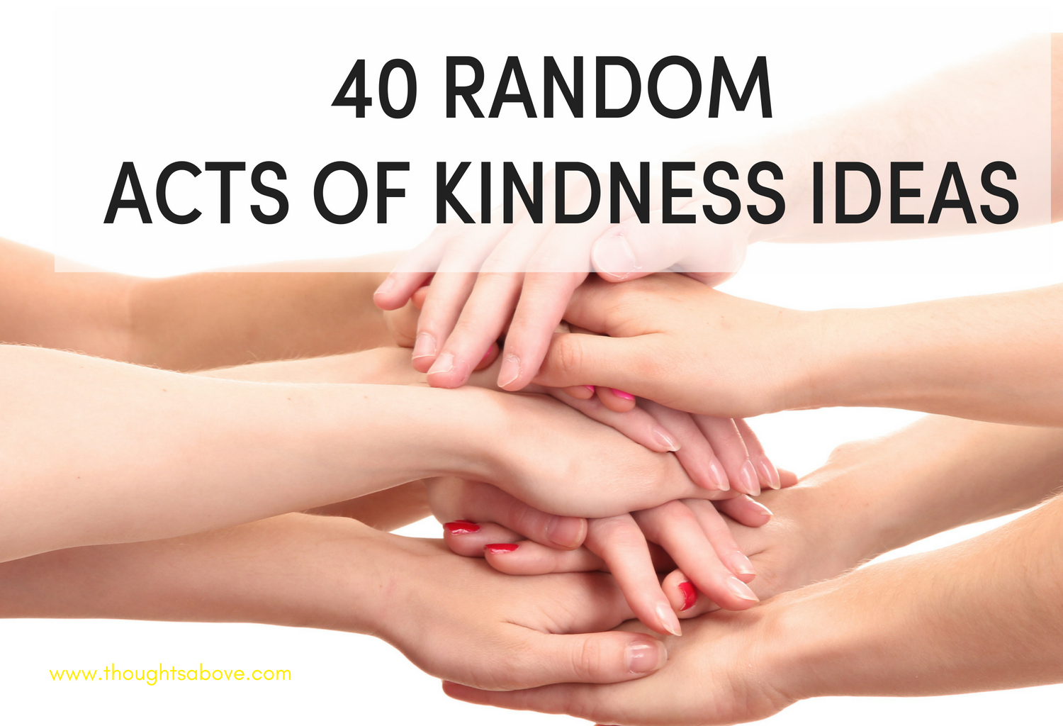 Being kind to others will make you feel good, boost your mood, and make you happier. Kindness is that it is contagious can honestly make a world of difference. Here, 40 easy random acts of kindness ideas. random acts of kindness/ random acts of kindness ideas/ random acts of kindness quotes/ random acts of kindness for adults/ kindness activities/ random acts of kindness ideas for strangers/ #kindness #selflove #selfcare