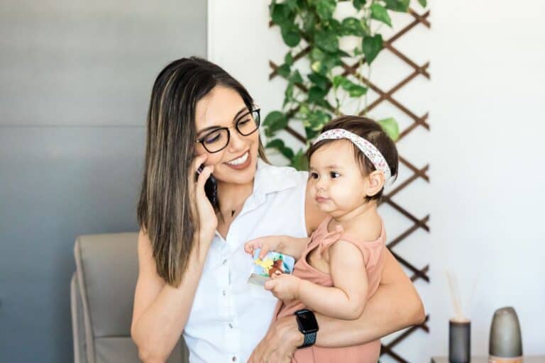 mother with her child
