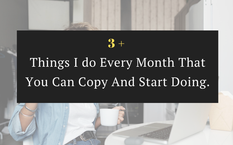 Here is a list of 3 things to do at end or the start of every new month/things to do for the new month/ every month/things to do at the end of every month to be successful next month /tips to improve yourself/ self-improvement tips/ personal development plan/ how to improve yourself / how to improve your life tips / new month new goals quotes / productive things to do / productivity tips/ girl life hacks #lifehacks #newmonth #selfimprovement #personalgrowth #money #budget #selfhelp #beauty